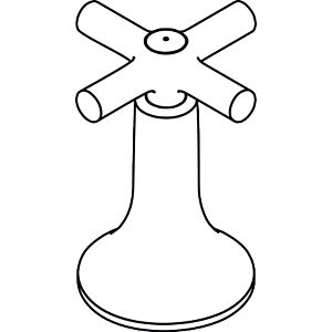 hansgrohe Kreuzgriff Axor Terrano Kaltwasser 37291000 chrom