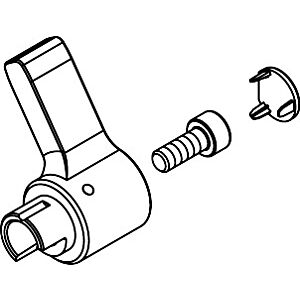 hansgrohe Umstellhebel für Elektronikmischer 92379000 Focus, PuraVida, Metris (G4)