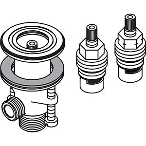 hansgrohe Ab-vtl. Axor 3-L. WT-Arm. 97357000 warm + kalt Oberteil