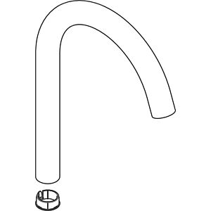hansgrohe spout Talis S 2 95562000 sink mixer, chrome