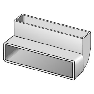 Helios Flachkanalbogen 60712 senkrecht