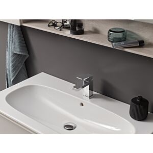 Herzbach NeoCastell mitigeur lavabo 12.203510.1.01 Taille S, avec tirettes garniture de vidange , chromé