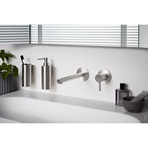 Kit de montage final Herzbach Design iX 17.139775.1.09 acier inoxydable brossé, montage mitigeur lavabo , 240 mm