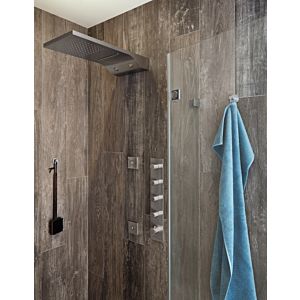 Herzbach jeu de finition Logic XL 11.524005. 2000 .09 module de thermostat Universal , tableau de bord carré, Inox brossé