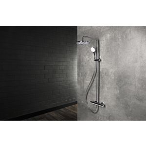 Herzbach Living Spa shower column 11.988525.1.01 Ø 250 mm, with hand shower 100mm multifunction, chrome