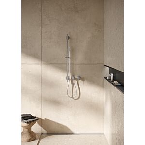Barre de douche Herzbach Design iX 17.965900.1.09 900 mm, rosace d= 70mm, acier inoxydable brossé