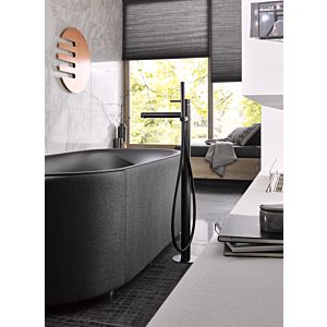 Herzbach Design iX PVD Wannenarmatur 21132055240 Black Steel, bodenstehend