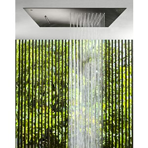 Herzbach Design iX PVD douche pluie 21.650200.2.40 acier noir, 500x500mm, pour installation au plafond