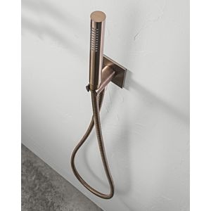 Herzbach Design iX PVD tub set 21.914400.2.39 Copper Steel, integrated shower 2000 elbow, shower hose match2 .250mm