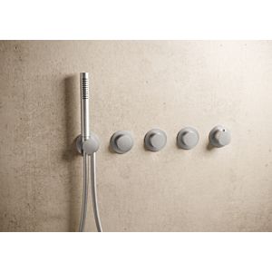 Herzbach MODUL7 PUSH thermostat ensemble fini 70.703003.1.09 3 consommateurs en acier inoxydable