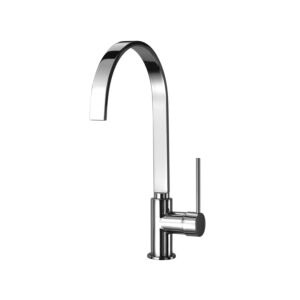 Herzbach Design New kitchen tap 10.135240. 2000 chrome, projection 22.9 cm, side actuation