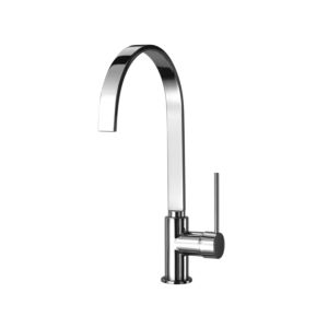 Herzbach Design New robinet de cuisine 10.135240. 2000 chrome, projection 22,9 cm, actionnement latéral