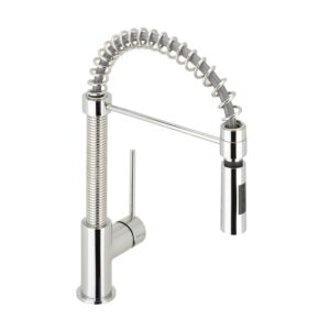 Herzbach Design new Spültisch-Einhebelmischer 10.136080.1.01 chrom, Spiralfederauslauf schwenkbar