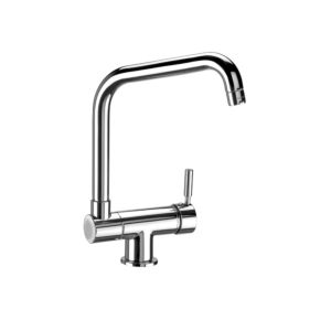 Herzbach Design New küchenarmatur 10.137000.1.01 chrom, Ausladung 215 mm, Vorfenstermontage