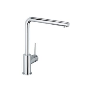 Herzbach Design New mélangeur de cuisine 10145512201 chrome, basse pression, saillie 22 cm