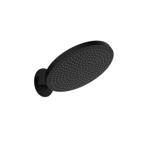 Herzbach Living Spa ONE FLOW Wand-Regenbrause 11.044299.1.12 schwarz matt, Durchmesser=230mm, 1-strahlig