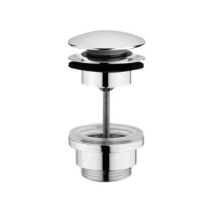 Herzbach Universal Ablaufventil 11452300101 mit Staufunktion, rund, chrom