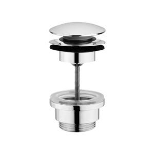 Herzbach Universal Ablaufventil 11452900101 ohne Staufunktion, rund, chrom