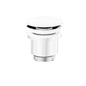 Herzbach LIVING PUSH drain valve with/without 11.462500.1.07 storage function round white matt