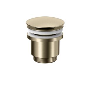 Herzbach LIVING PUSH drain valve with/without 11.462500.1.41 storage function, round, brass steel