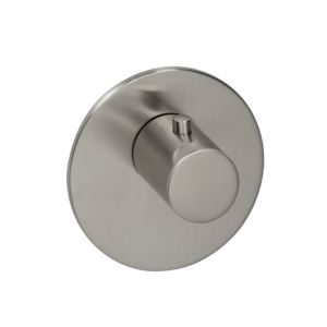 Kit de montage final Herzbach Logic XL 11.500100.1.09 pour module de thermostat simple, d = 116 mm, acier inoxydable brossé