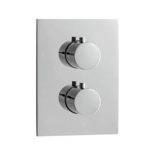 Kit de montage final Herzbach Nano 11.500550.3.01 chromé , thermostat de douche encastré carré