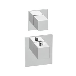 Herzbach Logic XL Herzbach Universal module thermostat Universal , 2 tableau de bord carré, chrome