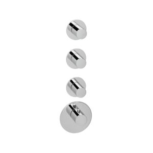 Herzbach jeu de finition Logic XL 11.523015. 2000 .01 module thermostat Universal , 4 Universal tableau de bord ronds Universal chrome