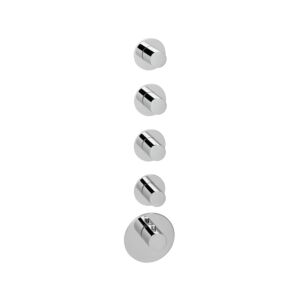 Herzbach Logic XL Herzbach Logic XL 11.524015. 2000 .01 module thermostat Universal , 5 Universal tableau de bord ronds Universal chrome