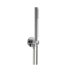 Herzbach Living Spa tub set 11.620222.4.01 chrome, with cone holder, shower connection elbow, 2000 .600mm, round