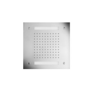 Herzbach Living Spa colored light rain shower Stainless Steel polished, 300x300mm, rain