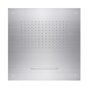 Herzbach Living Spa Kopfbrause 11650200209 Edelstahl gebürstet, 50x50 cm, Deckeneinbau
