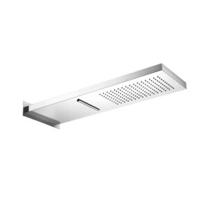 Herzbach Living Spa wall-mounted Stainless Steel shower 11.661600.2.01 Stainless Steel polished, 539x165mm, rain / flood