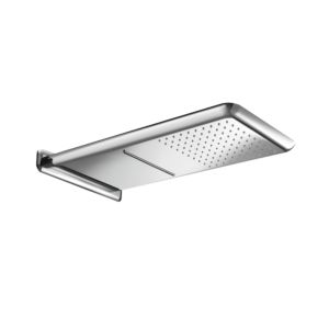 Herzbach Living Spa wall-mounted rain shower 11.663000. 2000 .01 Stainless Steel polished, 593x270mm, rain / flood, soft