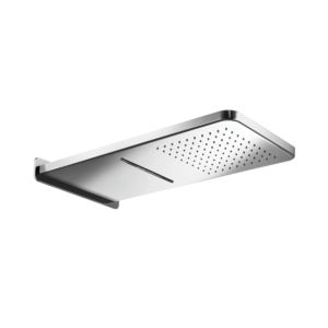 Herzbach Living Spa douche à effet pluie murale 11.664000. 2000 .01 Inox poli, 593x270mm, pluie / jaillissement