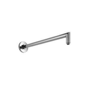 Bras mural Herzbach Living Spa 11.675000.1.01 500 mm avec fixation à bride, pour douche à effet pluie ronde, chromé