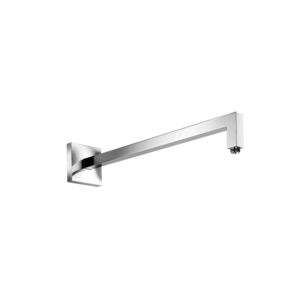 Bras de douche Herzbach Living Spa 11.675000.2.01 500 mm avec fixation à bride, pour carré de douche pluie, chromé