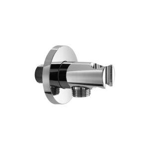 Herzbach Living Spa Wandanschlussbogen 11685200101 chrom, rund, mit Halter