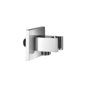 Herzbach Living Spa Wandanschlussbogen 11685400201 chrom, eckig, mit Halter
