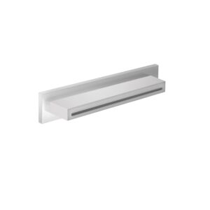 Herzbach Living Spa Schwall-Wandauslauf 11.697000.1.01 Edelstahl poliert, für Wand-Aufputzmontage