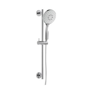Herzbach Living Spa Brausegarnitur 11699180101 chrom, 90 cm, Handbrause verstellbar Eco Air 130