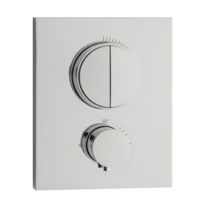 Kit de montage final Herzbach NeoCastell 11.803050.2.01 pour 2 consommateurs, thermostat encastré, chromé