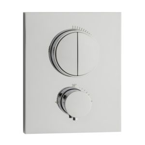 Herzbach NeoCastell final assembly set 11.803050.2.01 for 2 consumers, concealed thermostat, chrome