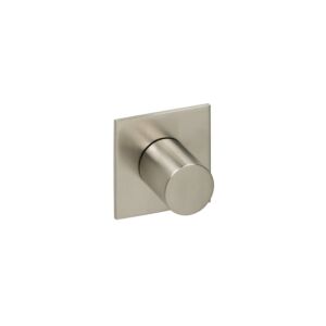 Herzbach Logic XL final assembly set 11.958750.2.09 for shut-off and diverter module, 70x70mm, brushed stainless steel