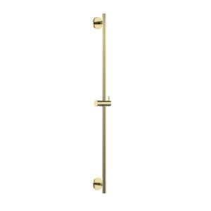 Herzbach MODUL7 seven round Dusch-Wandstange 11.965900.1.03 100cm, stufenlos verstellbar, PVD Gold