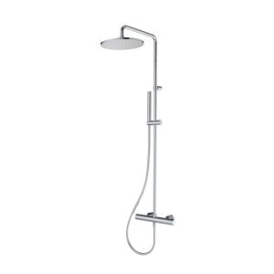 Herzbach Living Spa shower system 11.988225. 2000 chrome, with plastic baton hand shower, Ø 250 mm