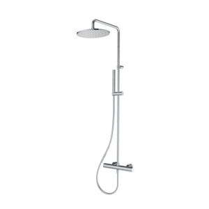 système de douche Herzbach Living Spa 2000 .01 chromé , avec douchette en plastique, Ø 250 mm