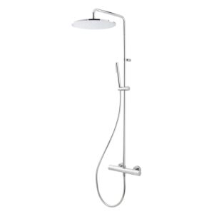 Herzbach Living Spa shower column 11.988230.1.01 Ø 300 mm, with plastic hand shower, chrome