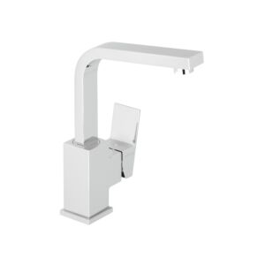 Herzbach NeoCastell basin mixer 12.203335.1.01 M-Size, with universal push drain valve, chrome