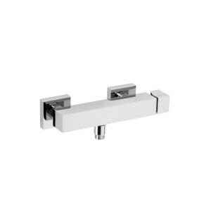 Herzbach NeoCastell Brausearmatur 12.210000.1.01 Aufputz, schraubbare Wandrosetten, chrom